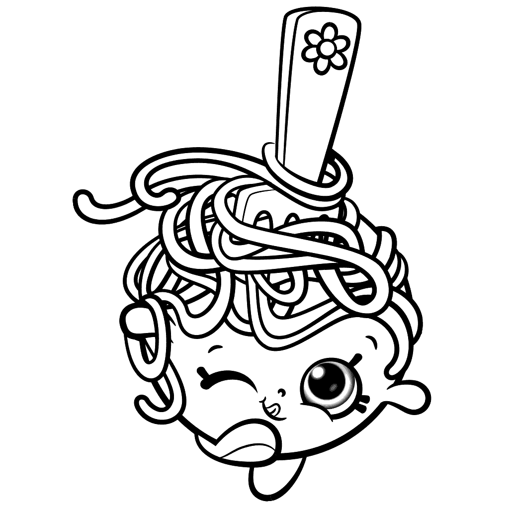 Pasta coloring pages