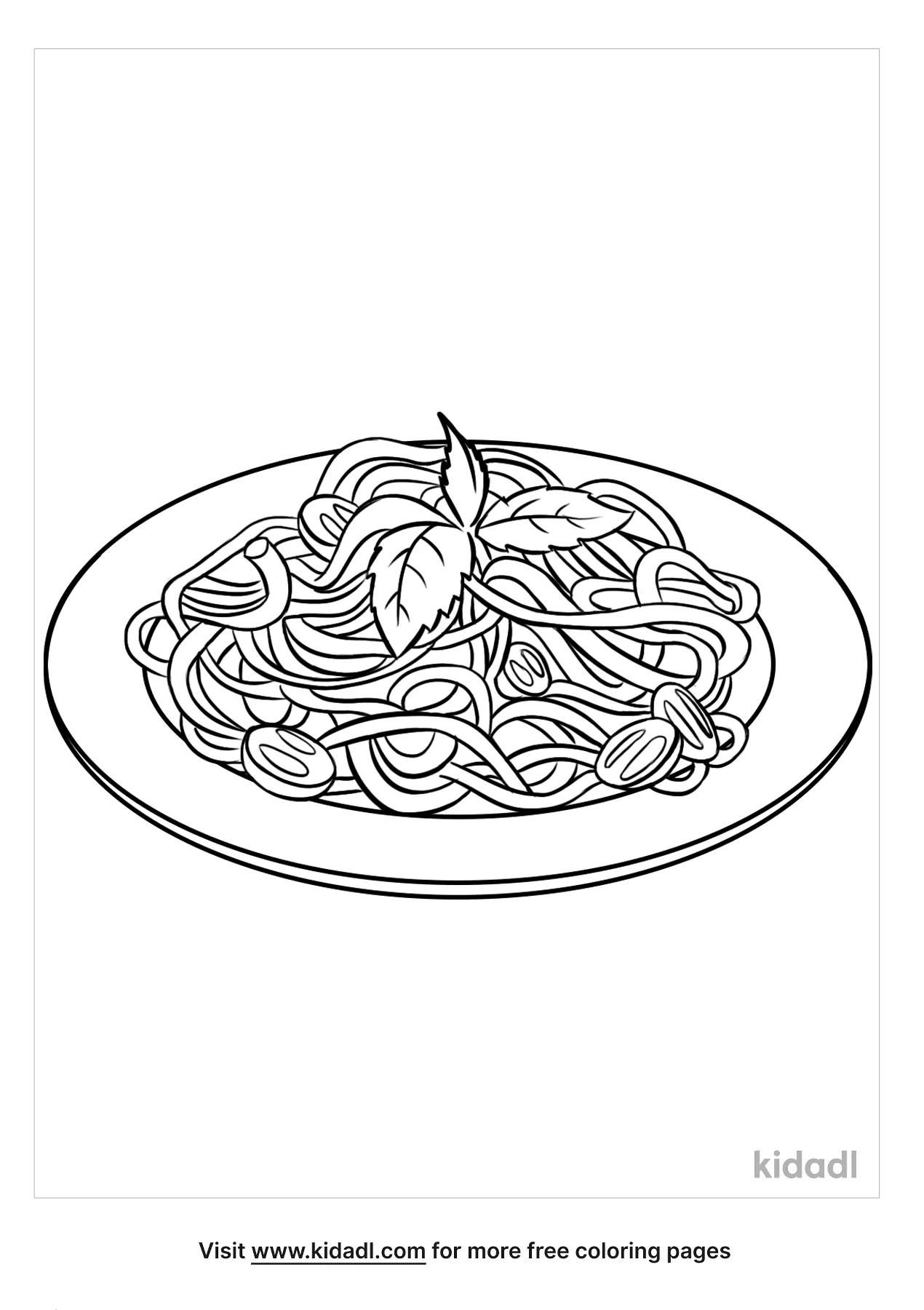 Free pasta coloring page coloring page printables