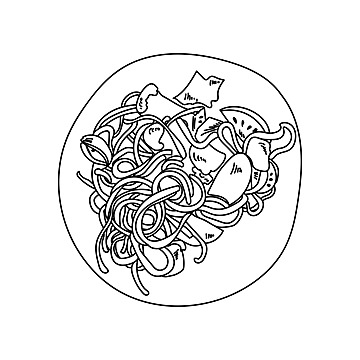 Pasta coloring page png transparent images free download vector files