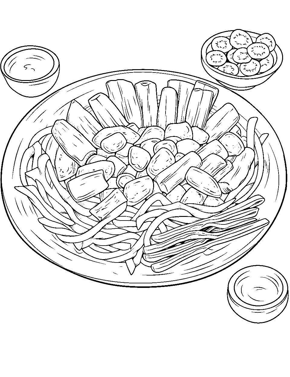 Food coloring pages free printable sheets