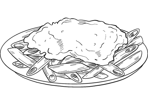 Pasta coloring page free printable coloring pages