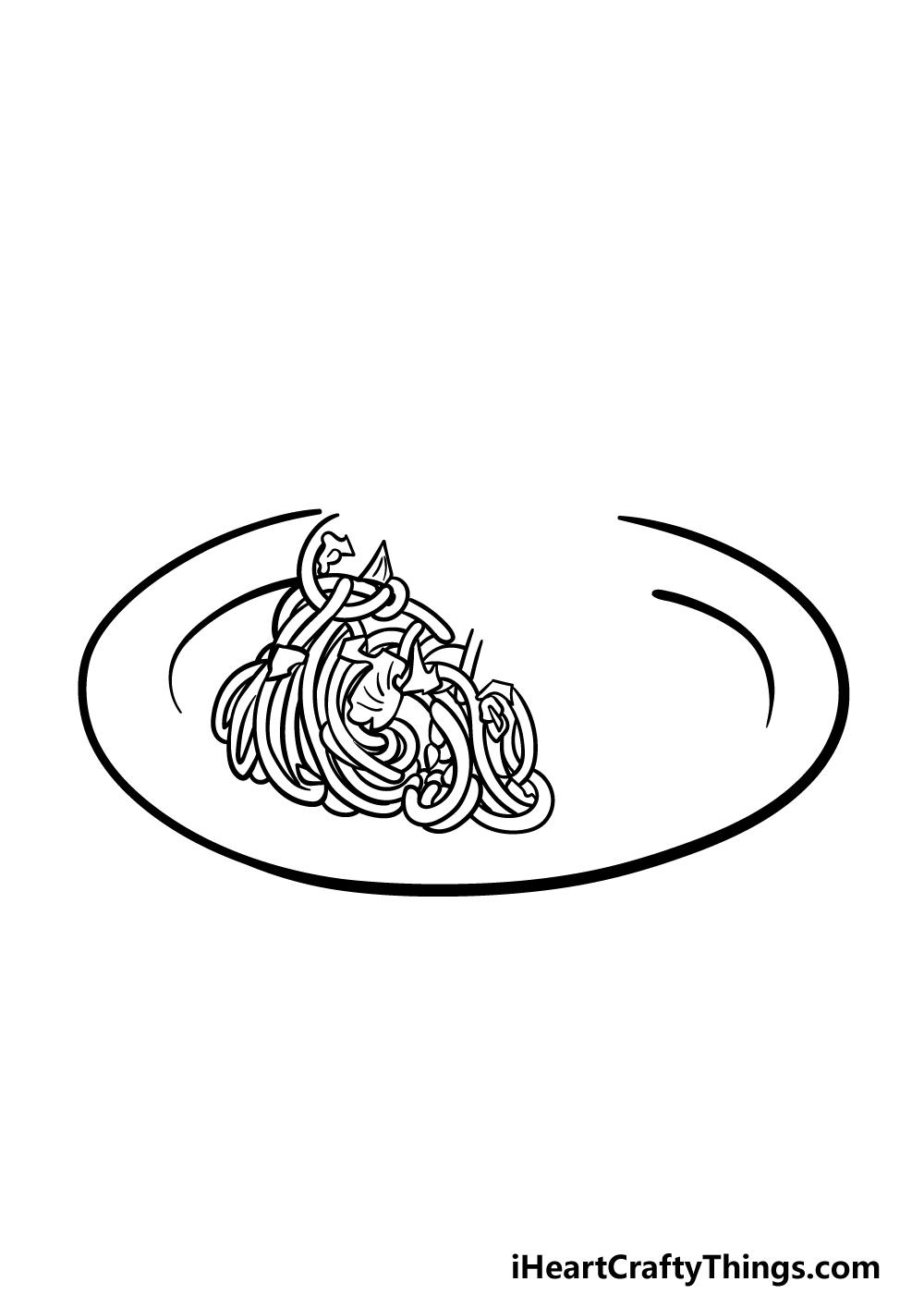 Spaghetti drawing