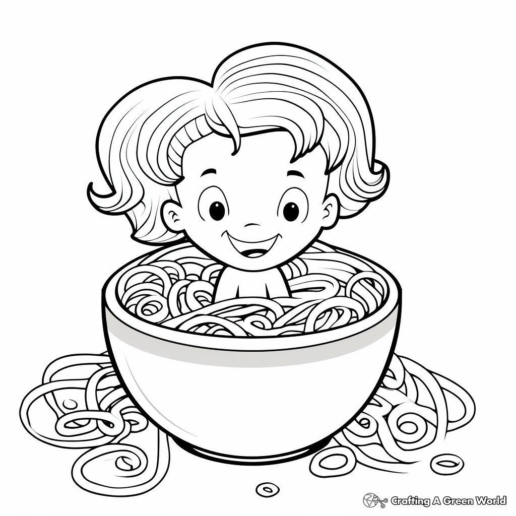 Noodle coloring pages