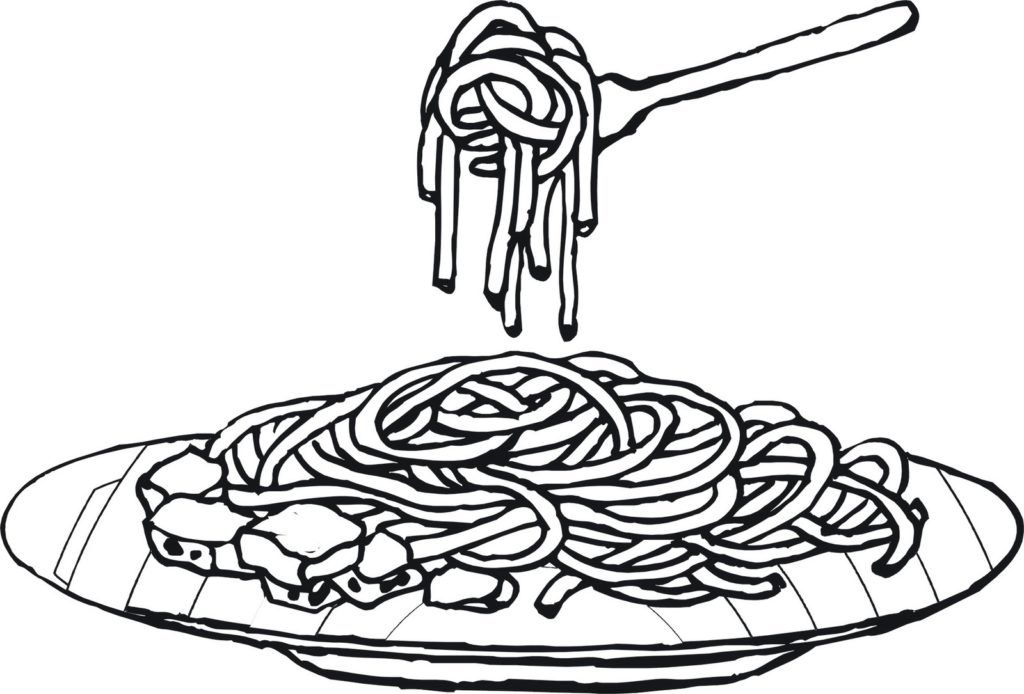 Pasta coloring pages