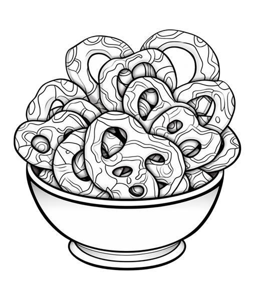 Free printable desserts coloring pages list