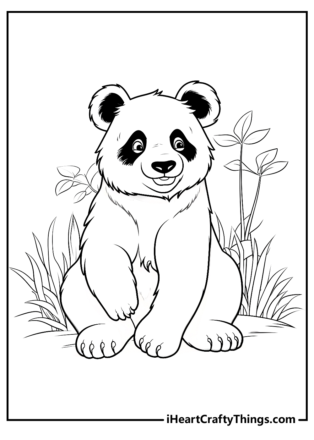 Giant panda coloring pages updated