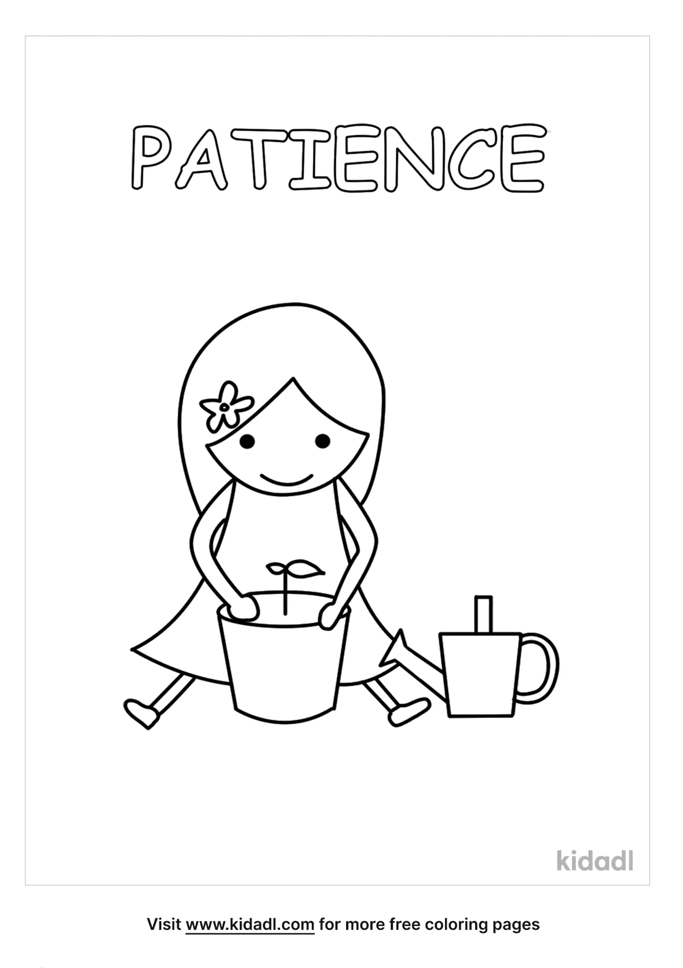 Free patience coloring page coloring page printables