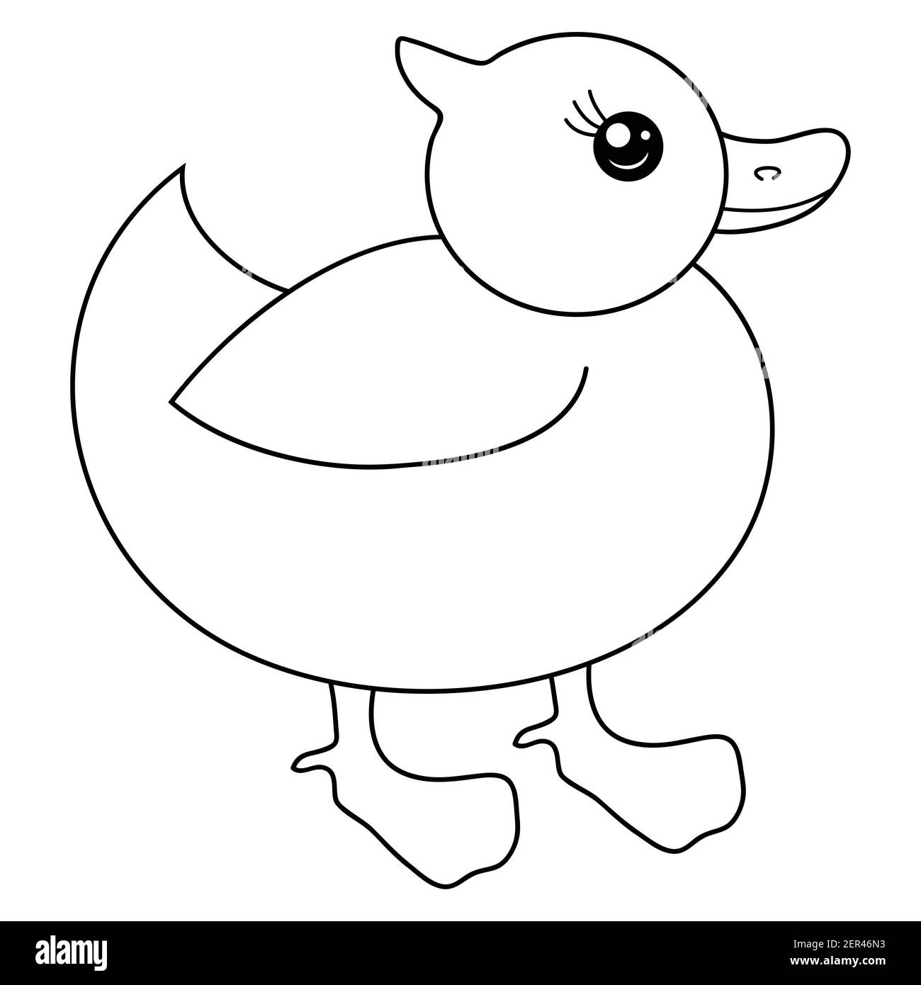 Cartoon duck cut out stock images pictures