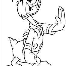 Donald ducks bath coloring pages