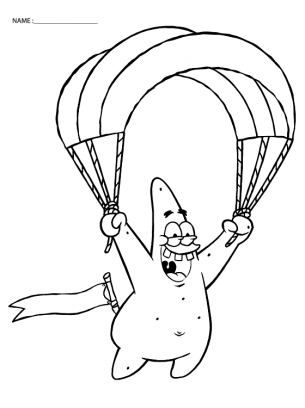 Patrick star coloring sheets