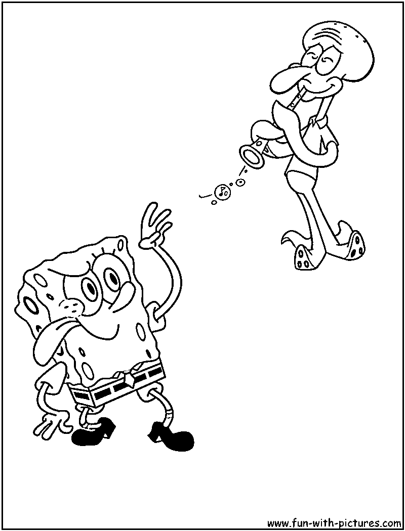 Spongebob coloring pages