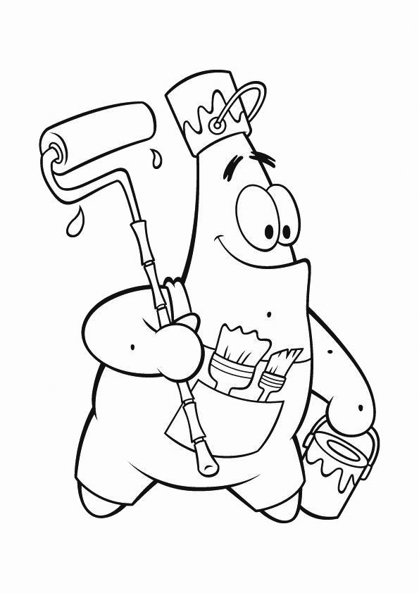 Patrick star coloring pages