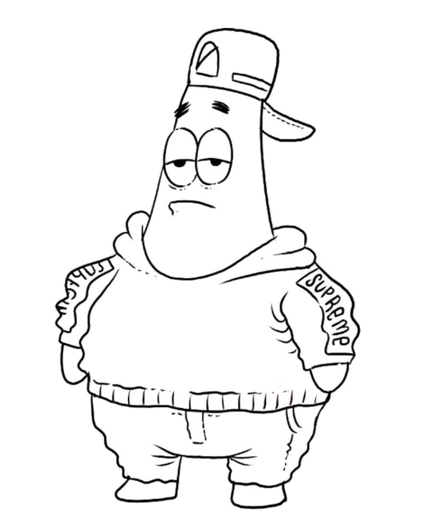 Patrick star coloring pages