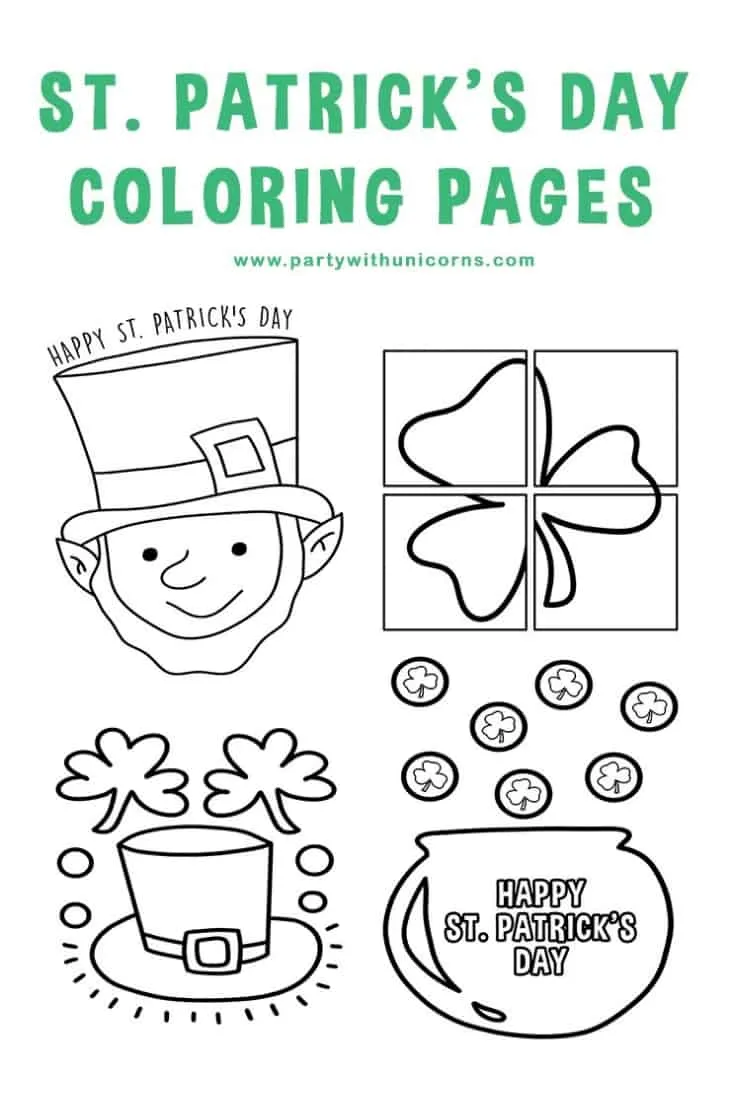 St patrick day coloring sheets