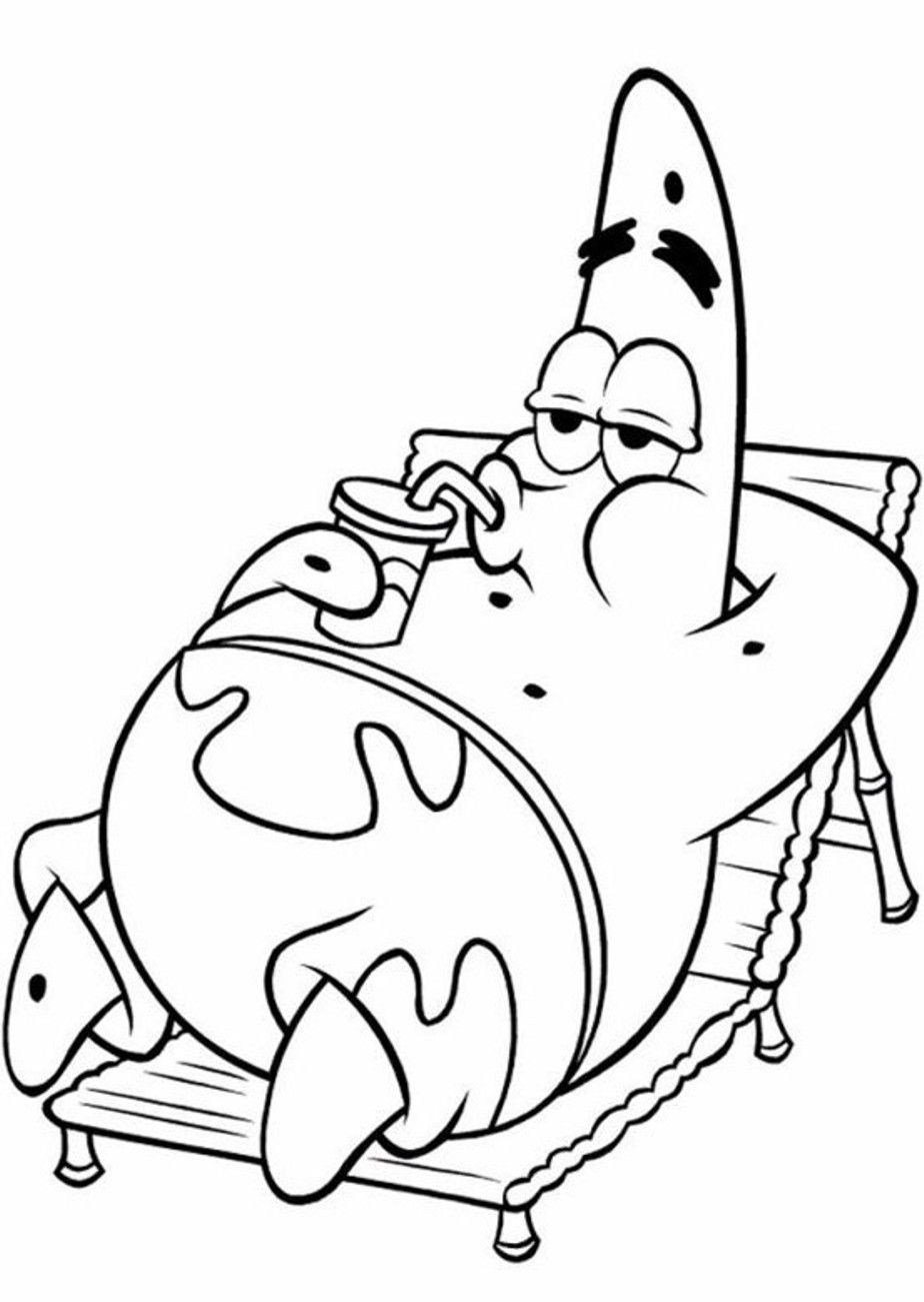 Patrick star coloring pages