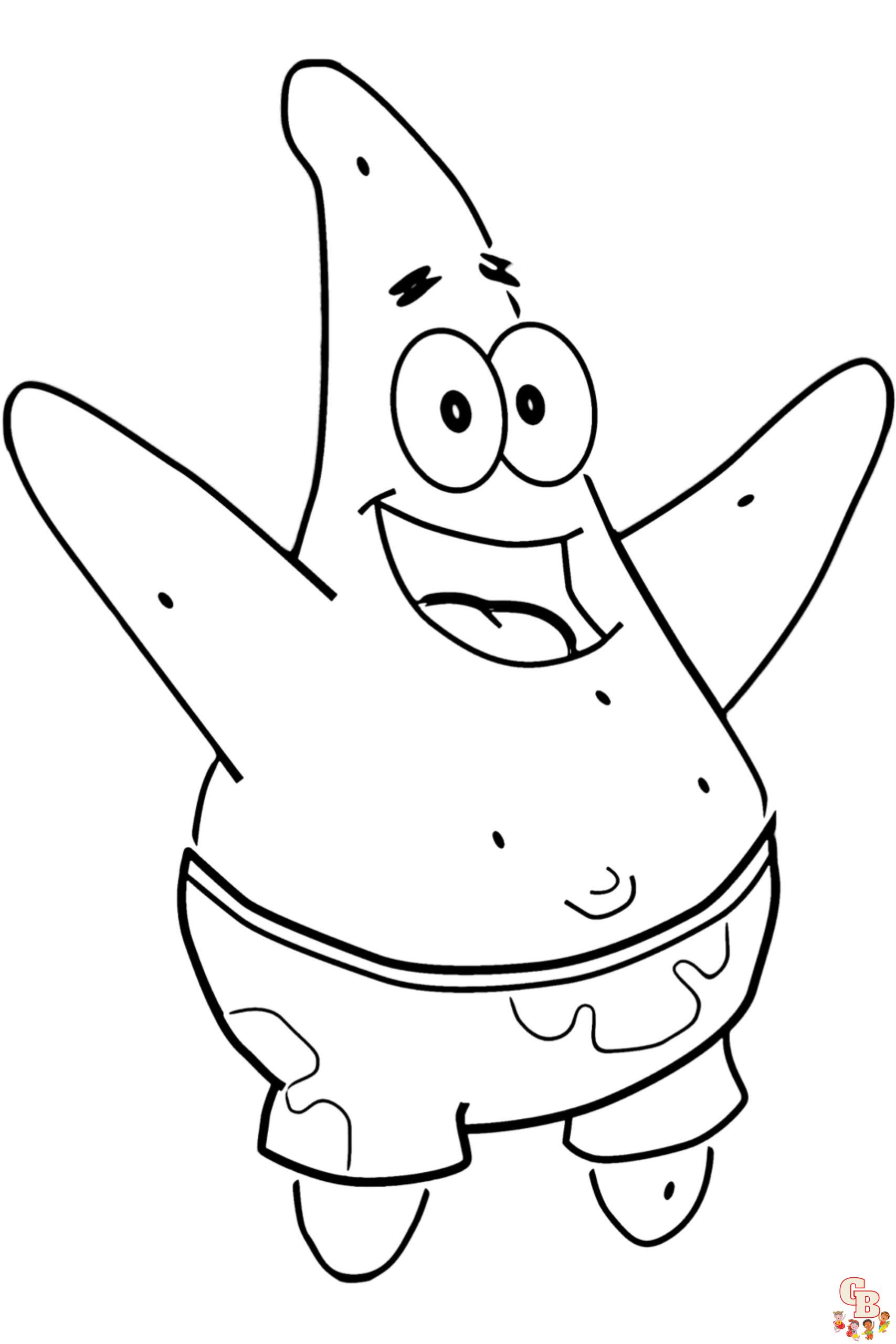 Vãr kreativ med spongebob patrick coloring pages