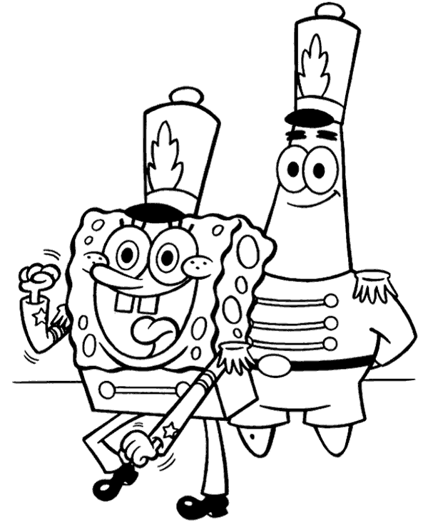 Patrick spongebob coloring image