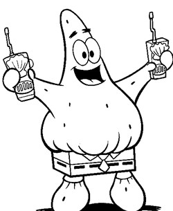 Spongebob squarepants coloring pages all kids network