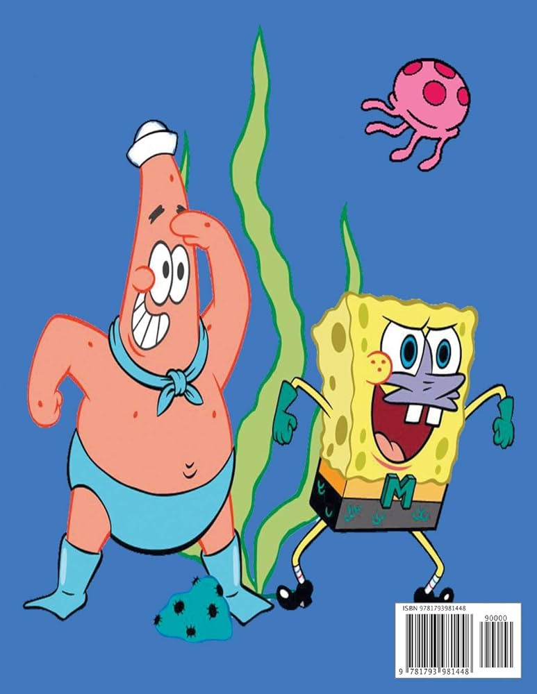 Patrick star and spongebob squarepants coloring book in coloring book for kids and adults activity book great starter book for children with fun easy and relaxing coloring pages books