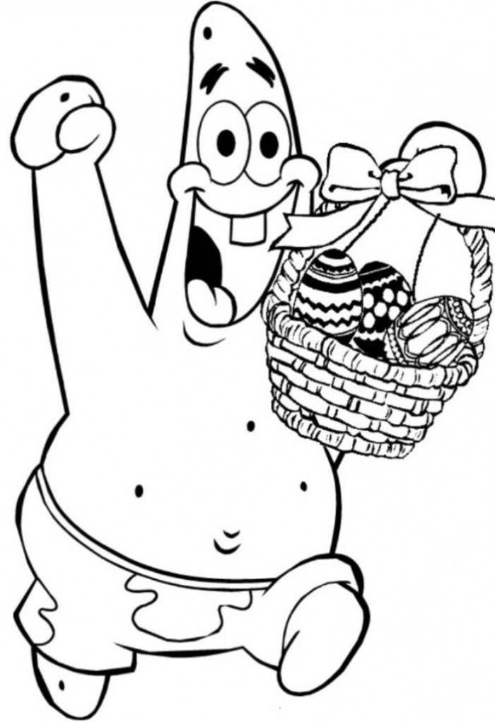 Patrick star coloring pages printable for free download