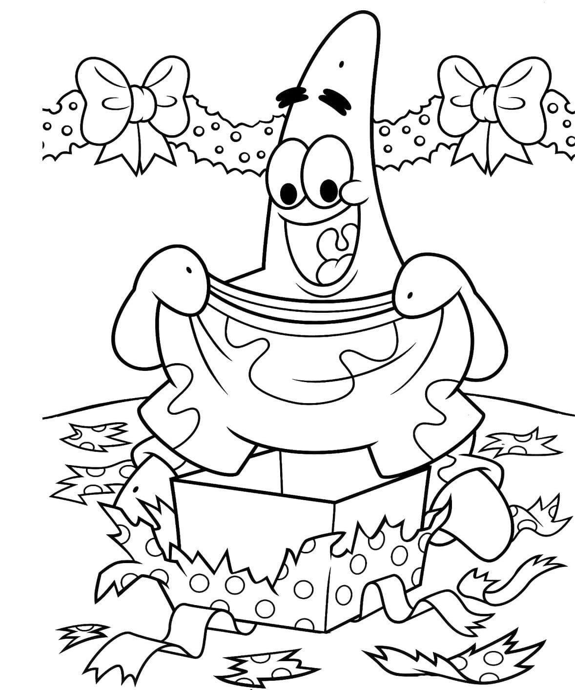 Patrick star coloring pages