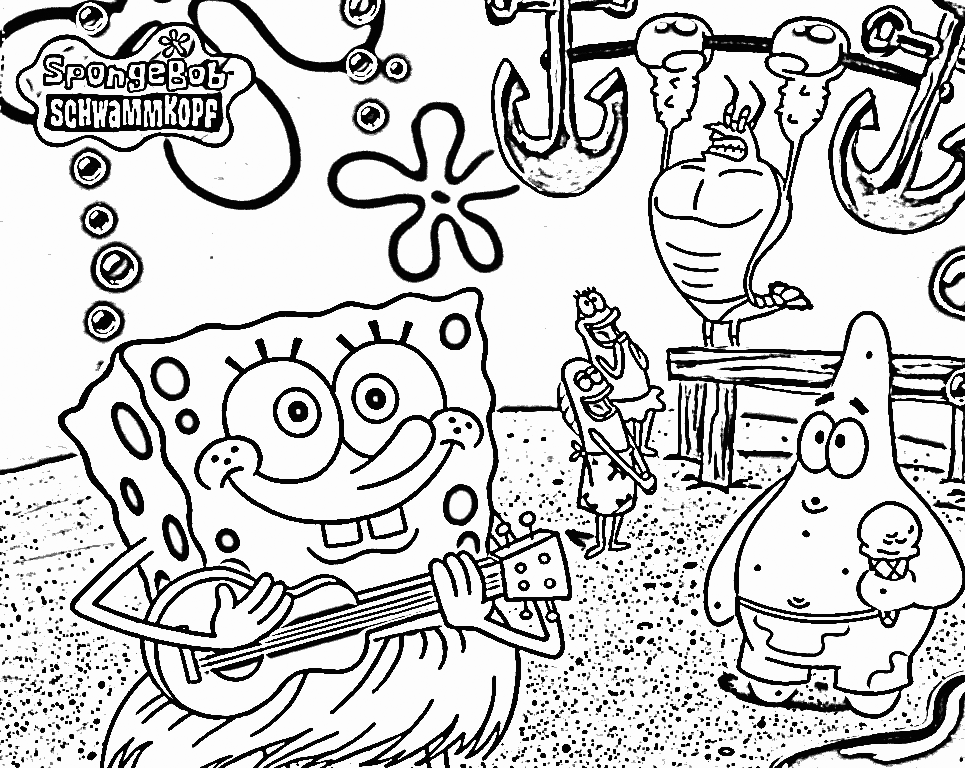 Patrick star coloring pages