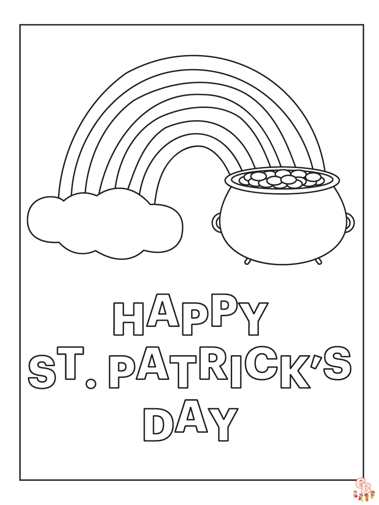 Saint patricks day coloring pages for kids