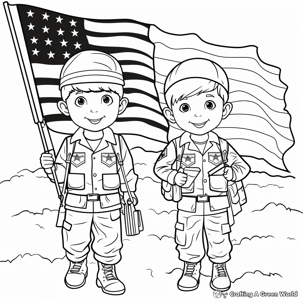 Patriotic coloring pages