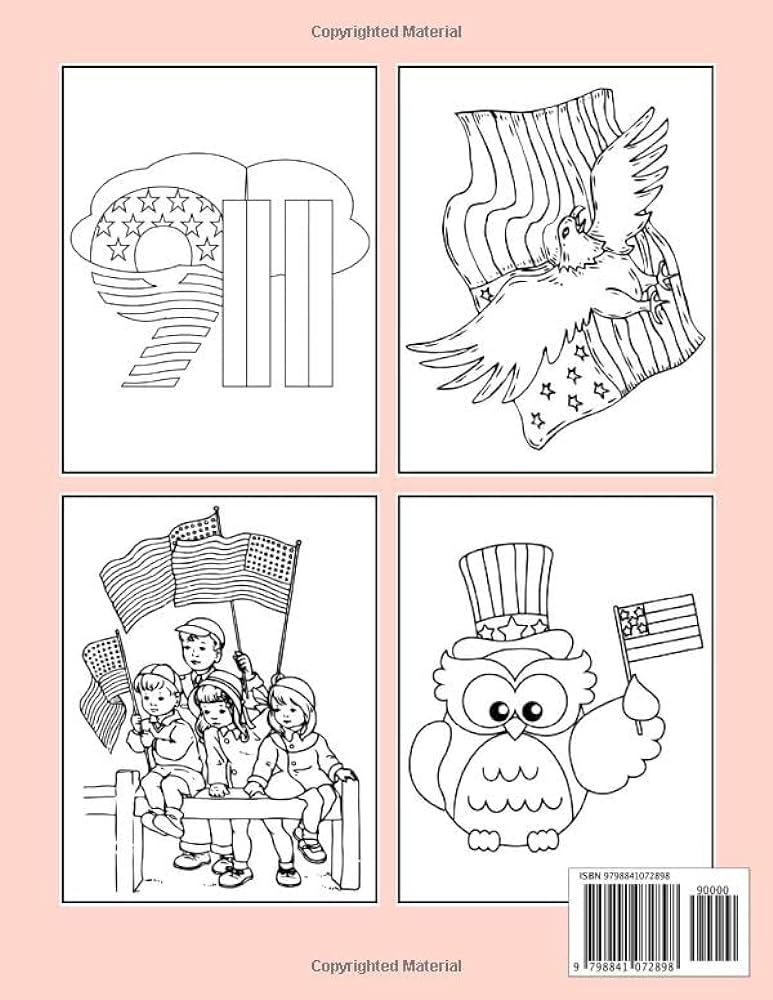 Patriot day coloring book for kids ages