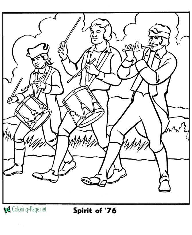 Patriotic coloring pages