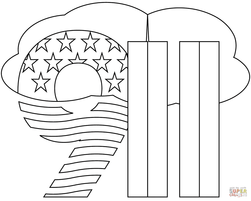 Patriot day coloring pages