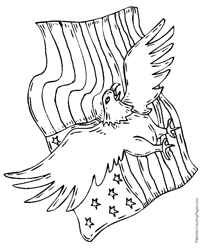 Free eagle coloring pages