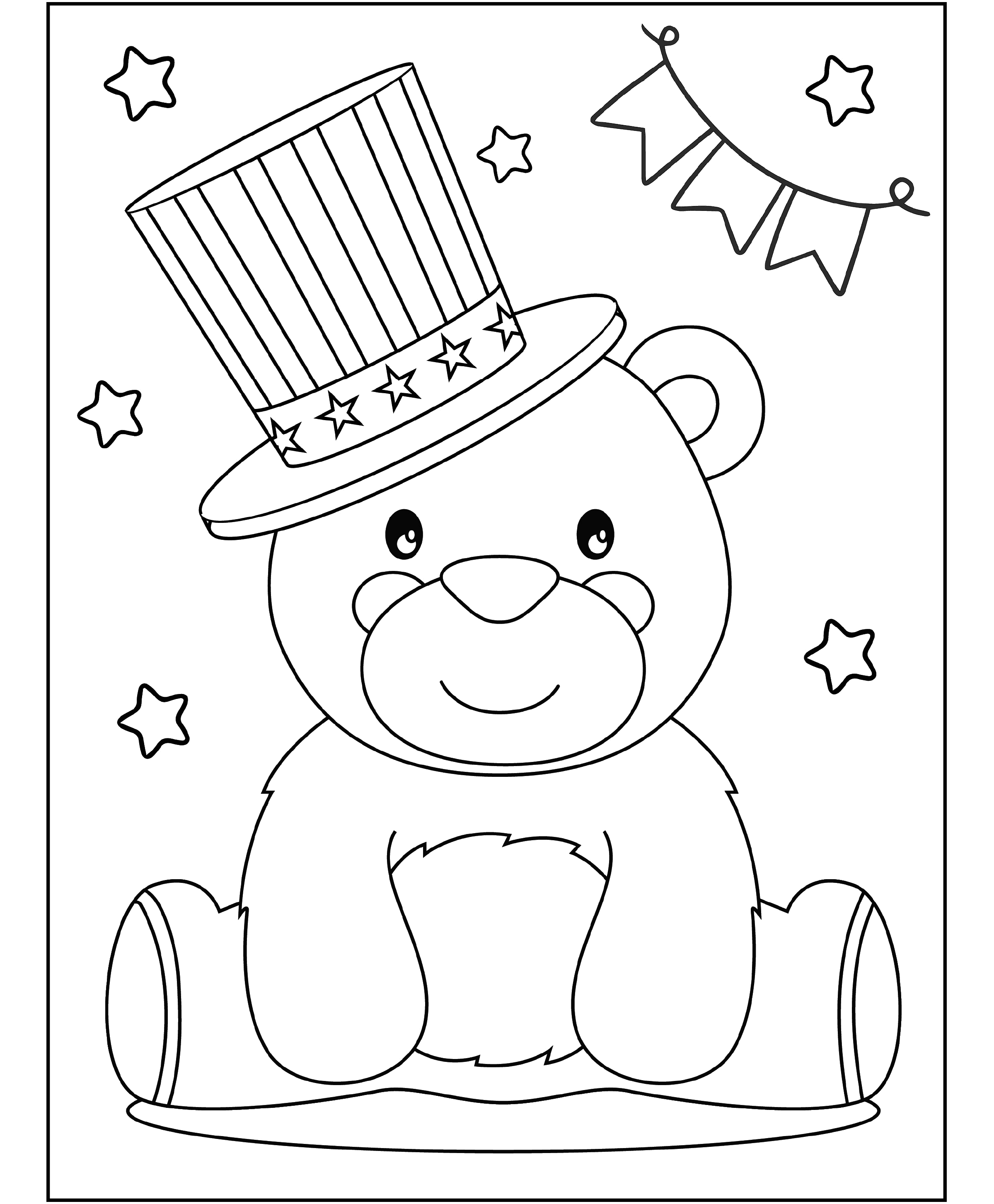 Free th of july coloring pages