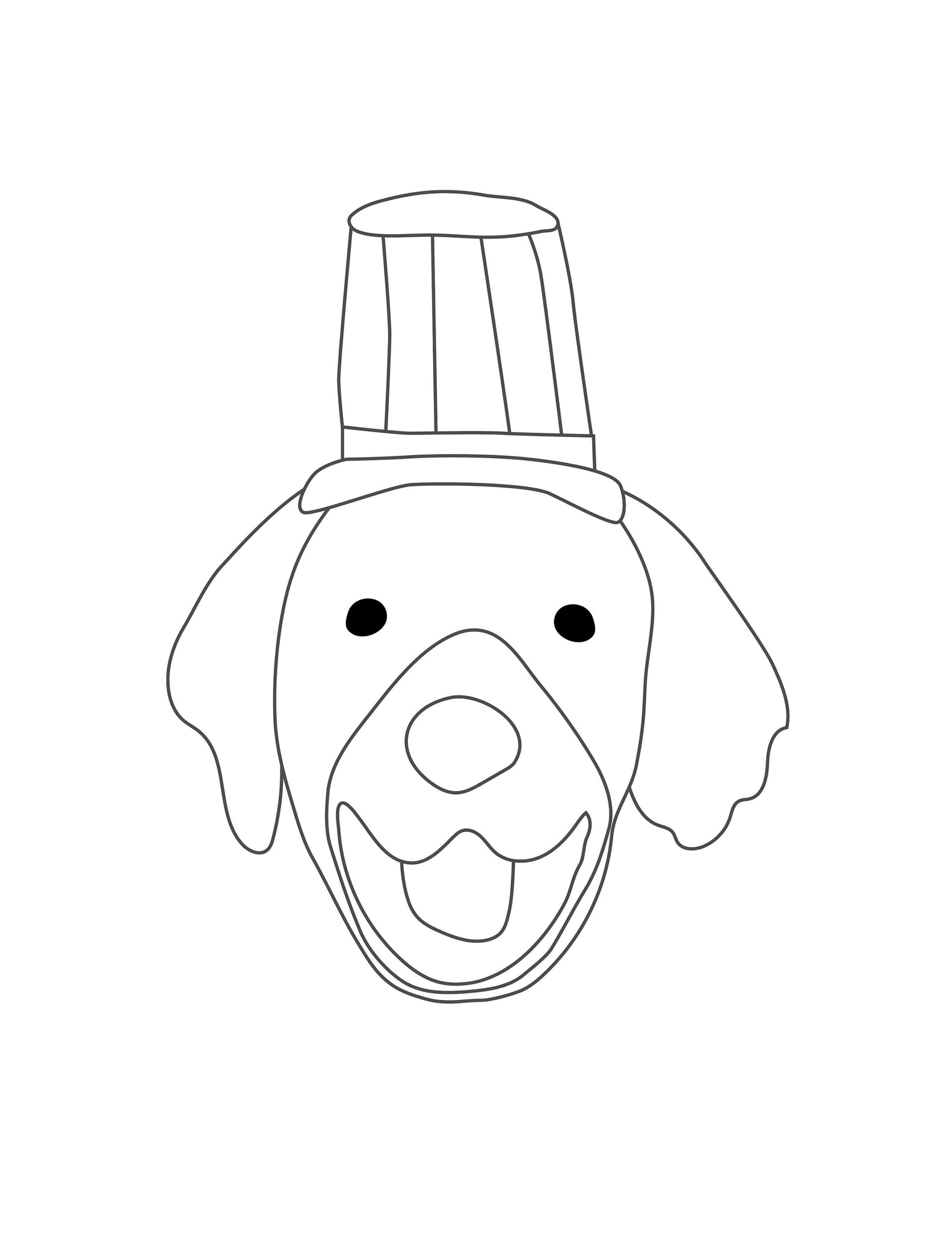 Patriotic th of july puppy dog faces coloring pages â