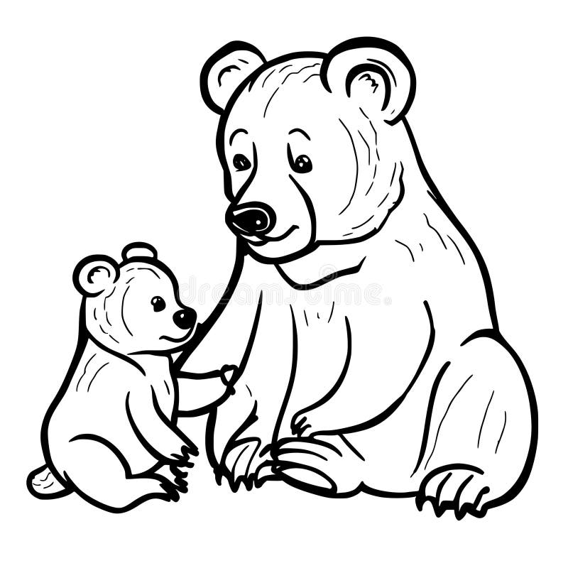 Bear coloring pages children stock illustrations â bear coloring pages children stock illustrations vectors clipart