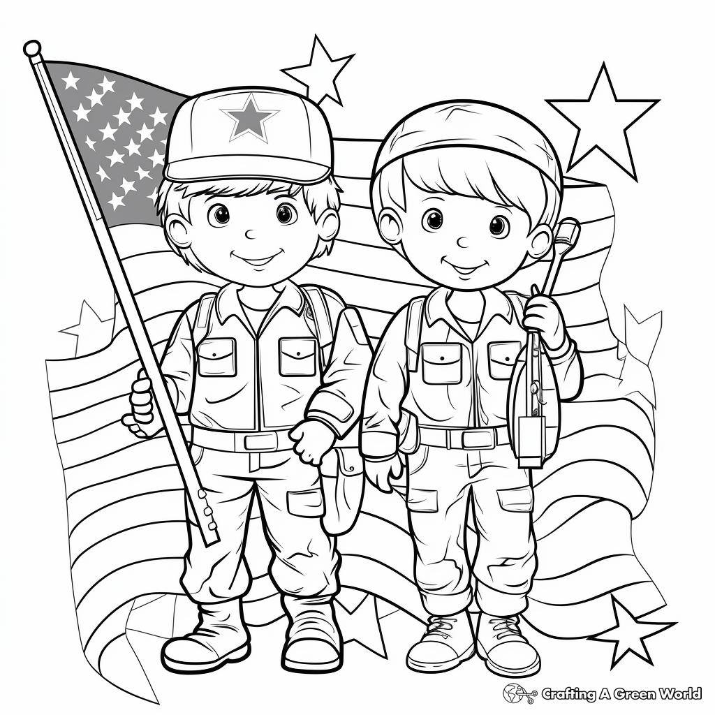 Patriotic coloring pages