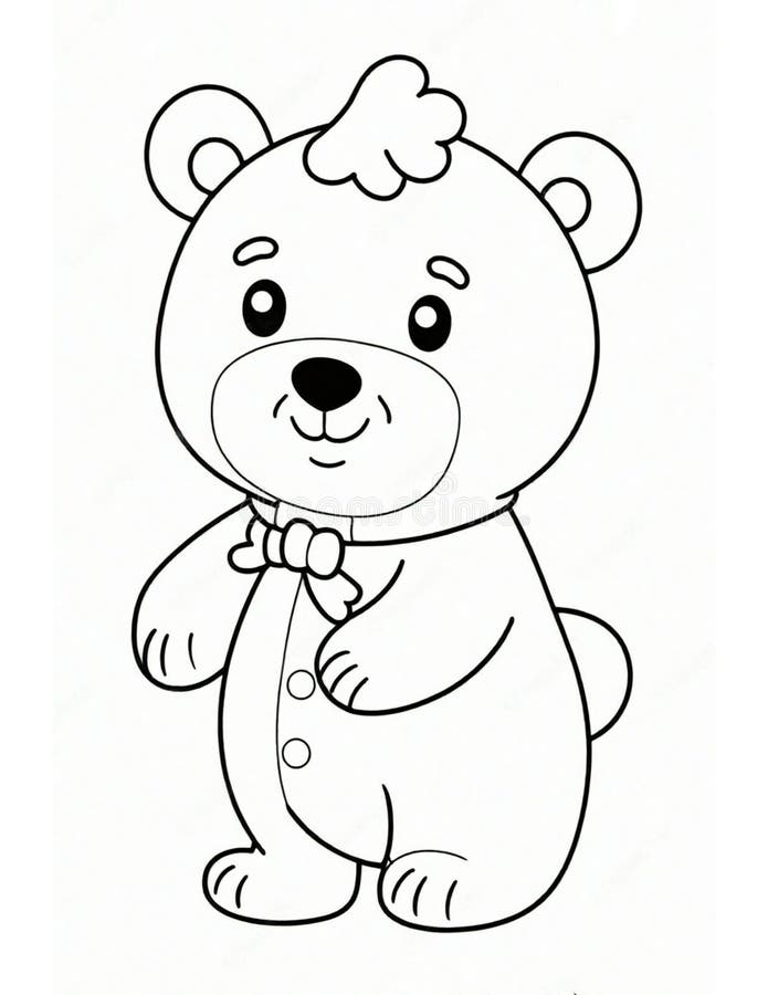 Coloring pages teddy bear stock illustrations â coloring pages teddy bear stock illustrations vectors clipart