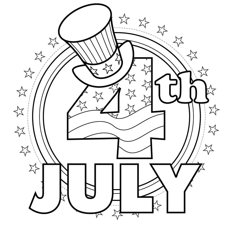 Independence day coloring pages