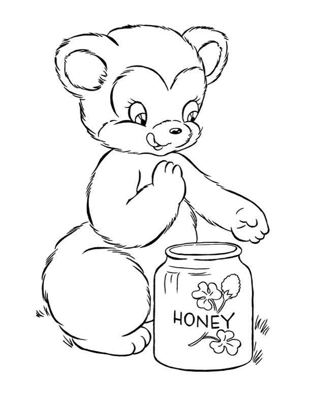 Bear coloring pages