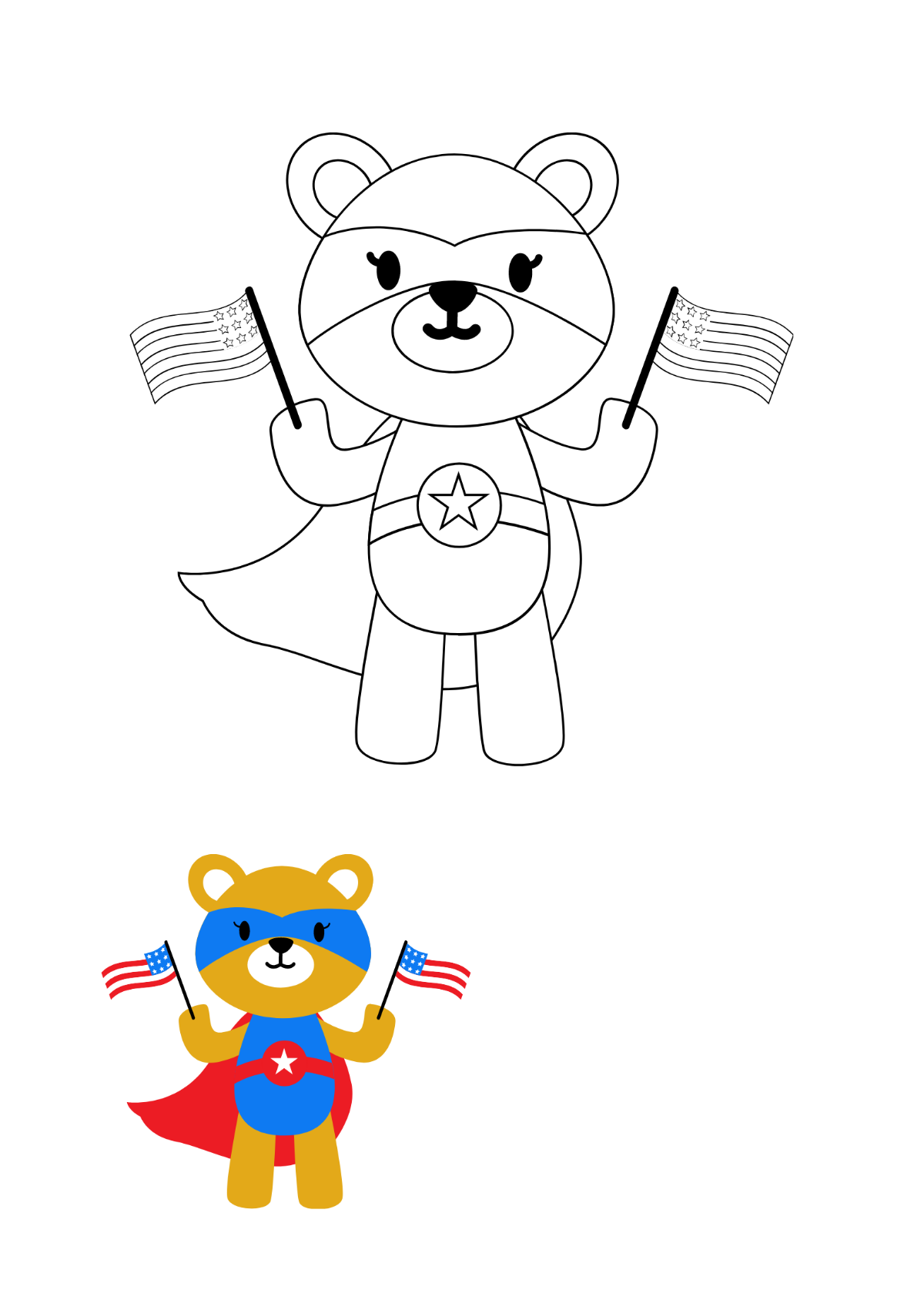 Free th of july coloring page s examples