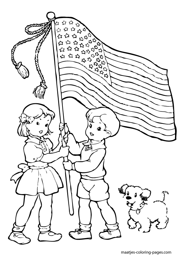 Printable independence day th of july coloring pages