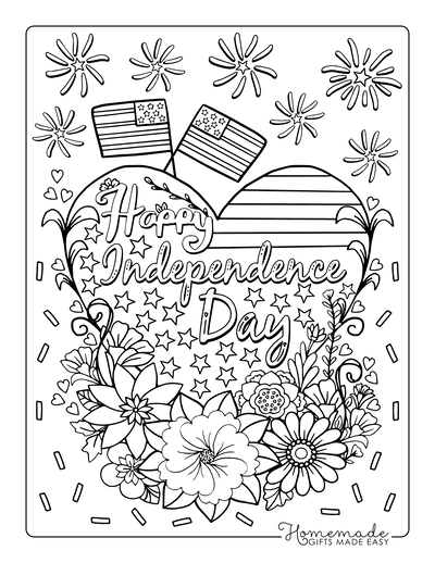 Fourth of july coloring pages free independence day printables