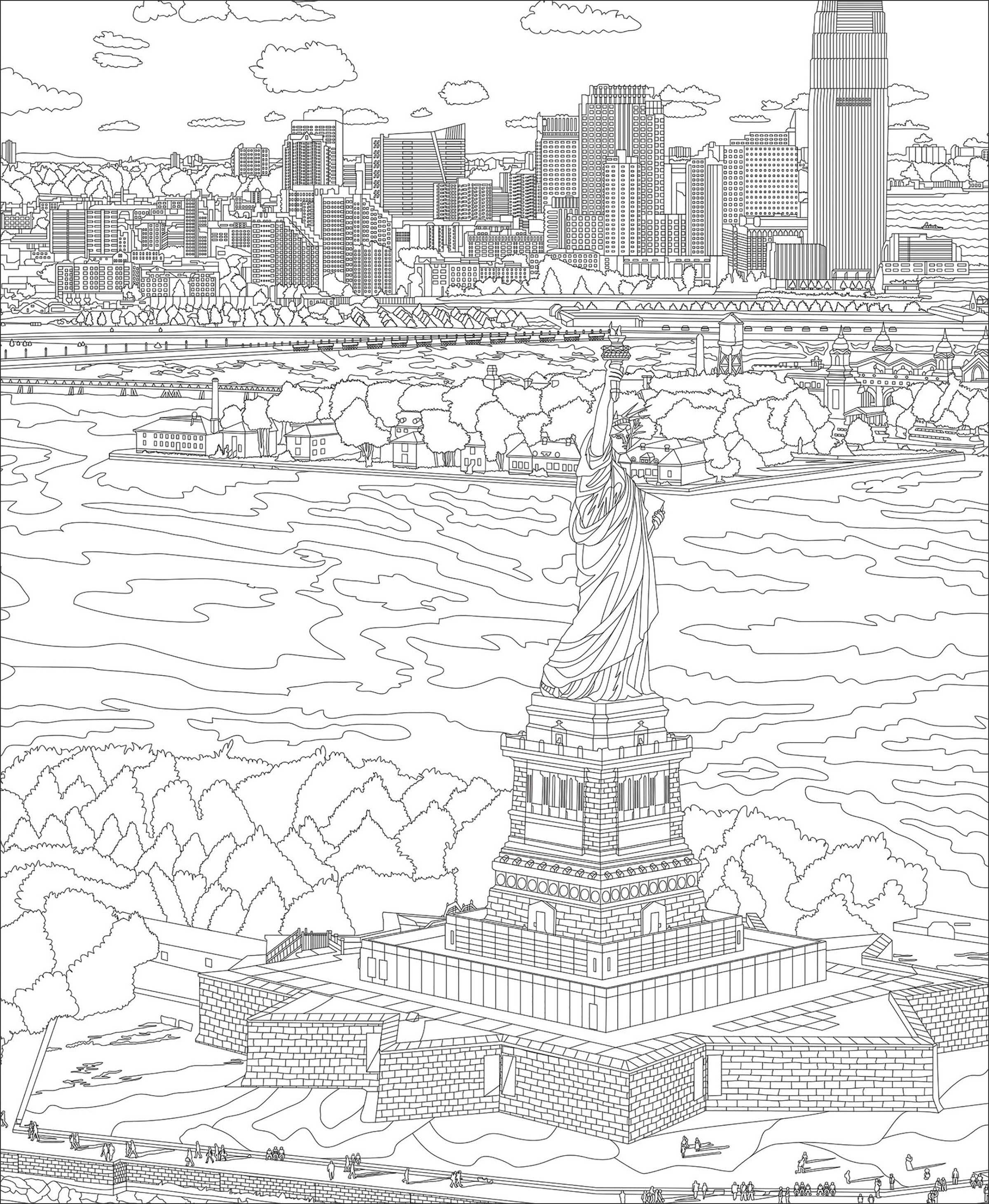 Patriotic printable coloring pages