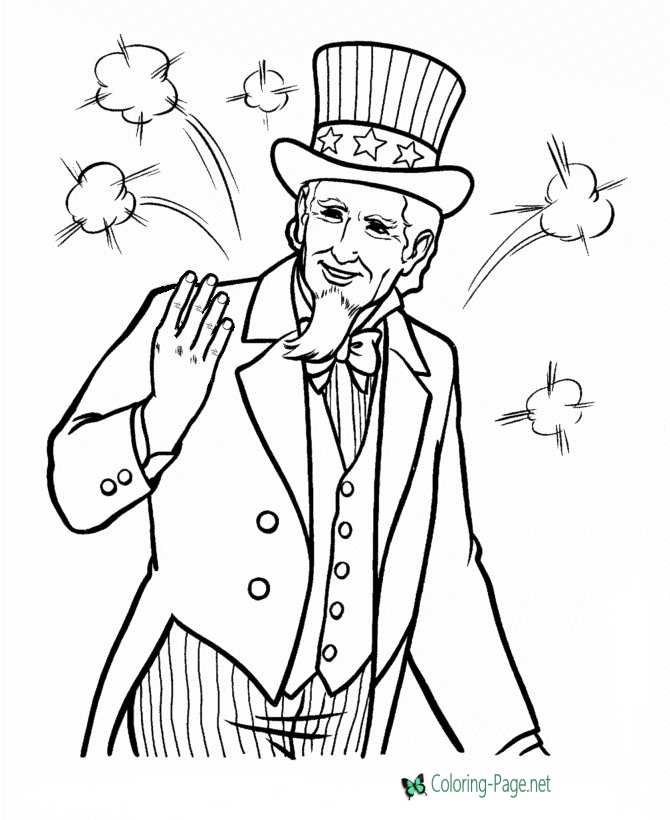 Patriotic coloring pages