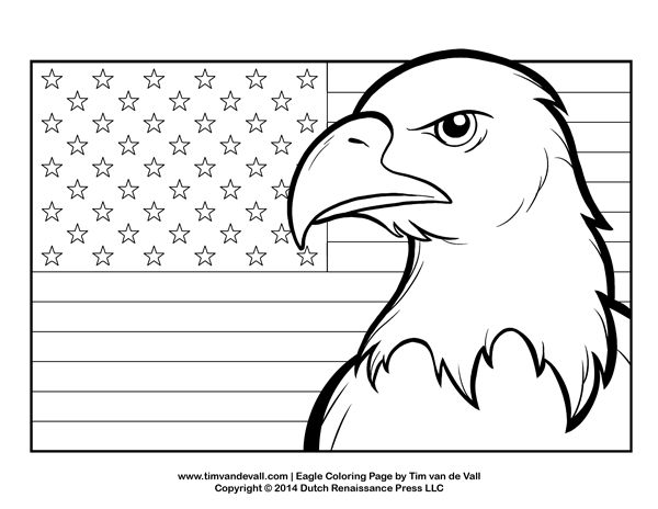 Patriotic coloring page flag coloring pages american flag coloring page eagle drawing