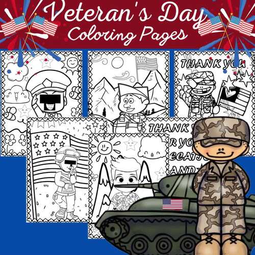 Patriotic veterans day coloring pages printable veterans day coloring sheets