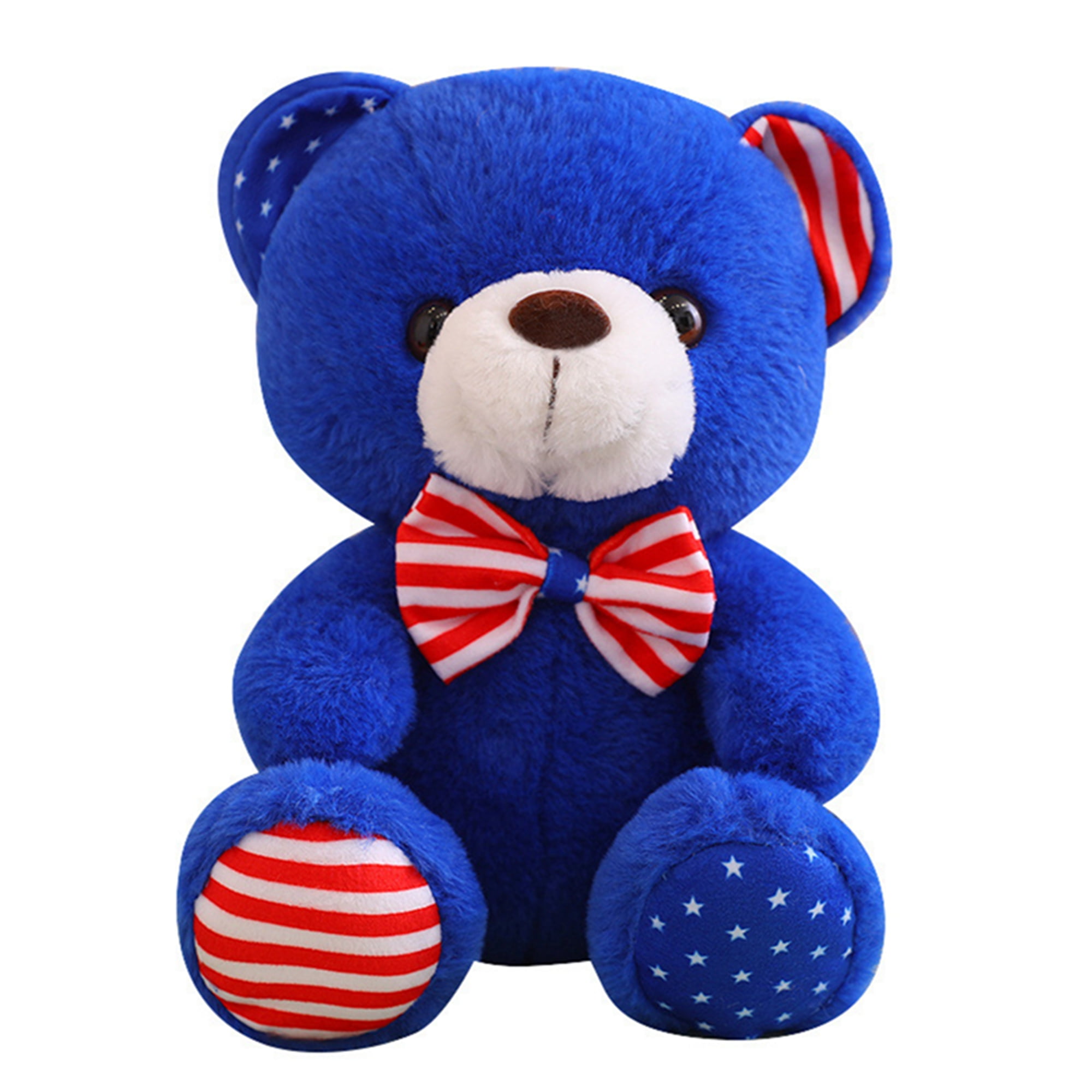 Th of july home party decoration patriotic bear plush toy inch teddy bear stuffed animal for independence day gift for kids