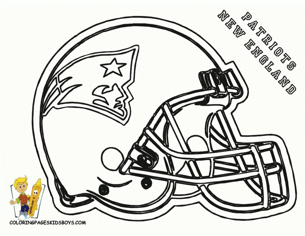 Patriots football coloring pages