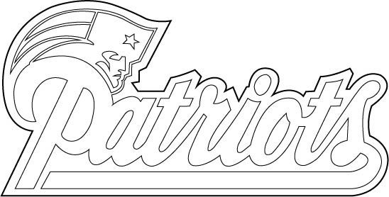 New england patriots alt logo outline vector football coloring pages new england patriots logo patriots logo