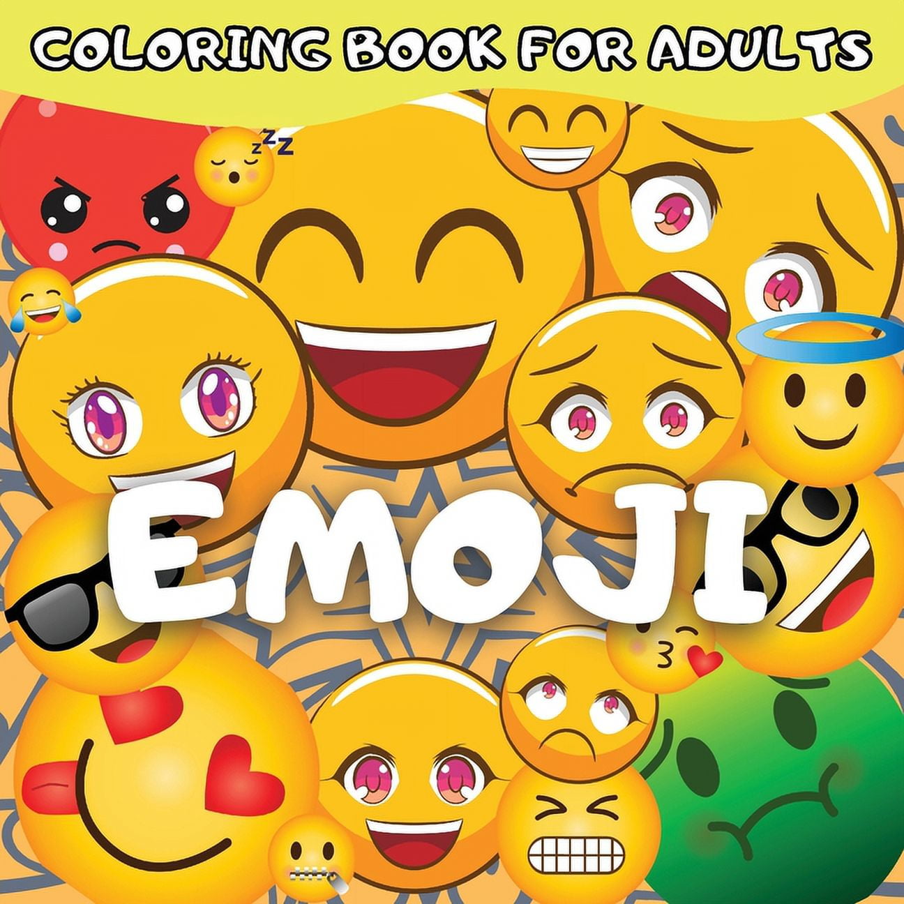 Emoji coloring book for kids teenagers and adults fun and cool collection of emoji mandala coloring pages relaxing pat